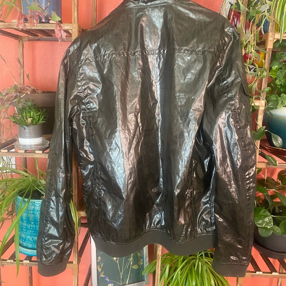 Diesel Shiny Black Jacket - Picture 2 of 6